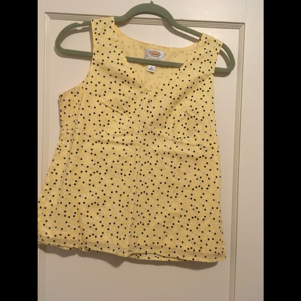 Talbots vneck sleeveless top